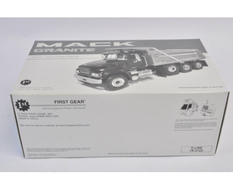 First Gear 1:34 scale Mack Granite Heavy Duty Dump Truck (K-Line). NM-M. Box E. 