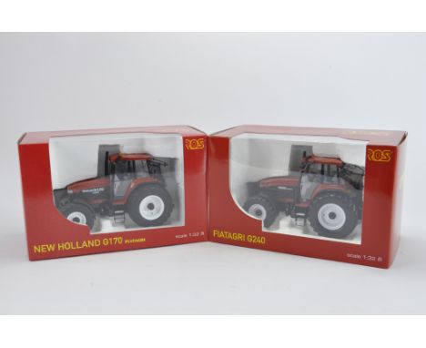 Ros 1:32 scale New Holland G170 and Fiatagri G240 Tractor Duo. NM-M in E Boxes. (2)