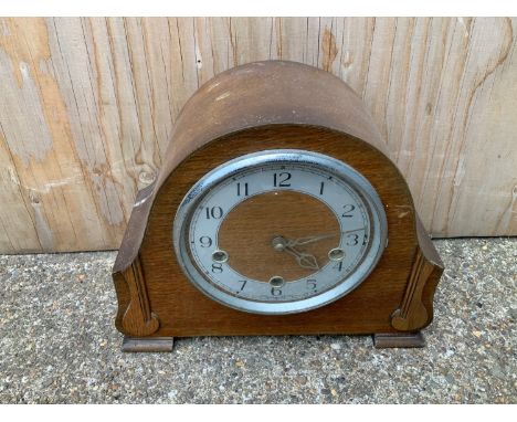 Oak Mantel Clock 