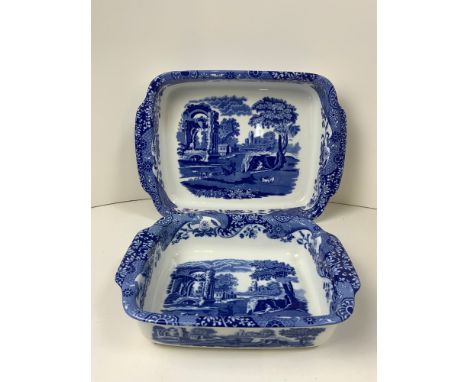 Spode Oven to Tableware Blue and White Serving Dishes - Largest 39cm x 26cm 