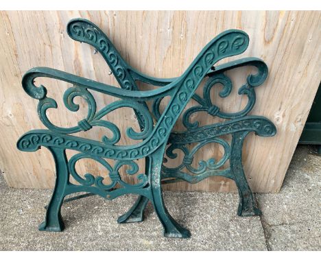 Pair of Metal Bench Ends 
