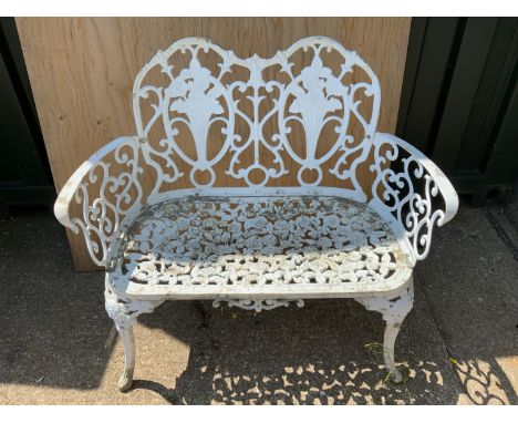 Cast Iron Decorative Garden Bench 