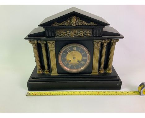 Victorian Slate Architectural Mantel Clock 
