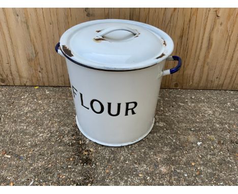 Enamel Flour Bin 