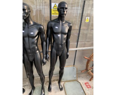 AN ADULT MALE SHOP MANNEQUIN