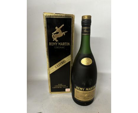 A LITRE BOTTLE OF REMY MARTIN COGNAC FINE CHAMPAGNE CENTAURE VSOP