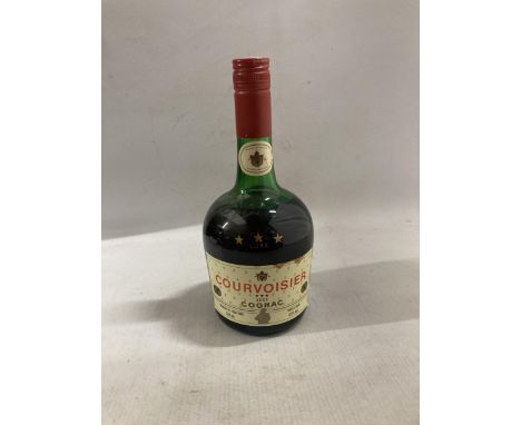 A 1960'S BOTTLE OF LUXE 3 STAR COURVOISIER COGNAC - 680 ML