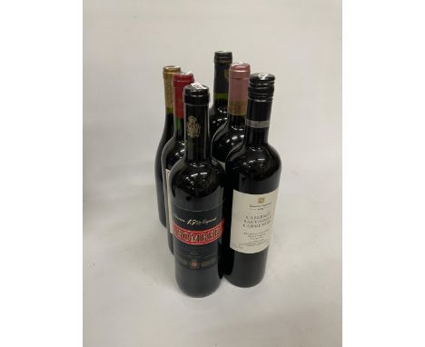 SIX BOTTLES OF RED WINE TO INCLUDE RESERVA ESPECIAL 2006 CABERNET SAUVIGNON CARMENERE, THE HOMESTEAD VINTAGE 2005 SHIRAZ, BOM