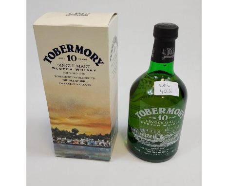 Tobermory aged 10 years single malt Scotch Whisky. 70cl full, sealed and boxed 