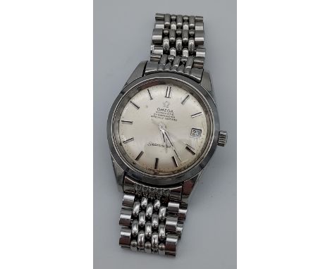 Gent's Vintage Omega Automatic Chronometer officially certified Seamaster watch. In a working condition. Scratches to protect