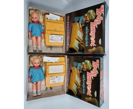 Two vintage Katie Kopycat dolls by Palitoy. 