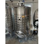 Hagyo Stainless Steel 1000 Liter Fermentation Tank with Agitation - Dish Bottom, Gl | Rig Fee $350