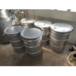 Lot of (5) Stainless Steel 55 Gallon Drums | Rig Fee Hand Carry