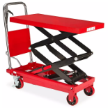 Uline Model H-1784 Manual Lift Table (Used - Stock Photo Shown) - Double Scisso | Rig Fee Hand Carry