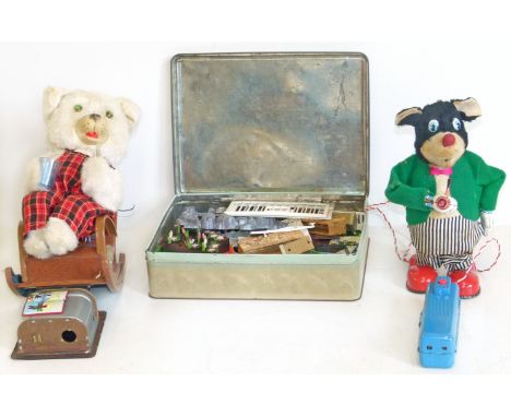 Boxed remote continental smoking bean by San and battery operated "Father Bear" bearing the trade mark T.M and a quantity of 