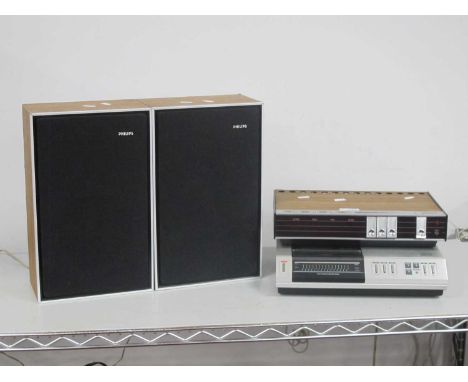 Philips Audio System, vintage receiver, speakers and cd player (untested).