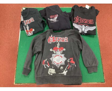 Saxon Tour Shirts, Strong Arm Of The Law sweatshirt and t-shirt, Eagle has Landed sweatshirt, Wheels Of Steel 1981 t-shirt. A