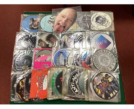 7" Picture Discs, forty-five releases by Motorhead, The Lurkers, Lords Of The New Church, Ultravox, Lene Lovich, Madness, Azt