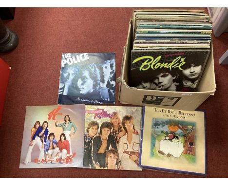 Approximately Sixty LPs From The 60s and 70s, artists include Vanilla Fudge, Rolling Stones, Police, Blondie, Donovan, Cat St