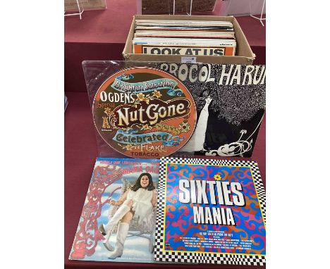 1960s Interest LPs, forty albums to include Small Faces - Ogdens Nut Gone (noted chip out of the record edge), Procol Harum -