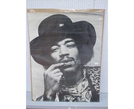 Jimi Hendrix Poster, 38.5" x 29.5".