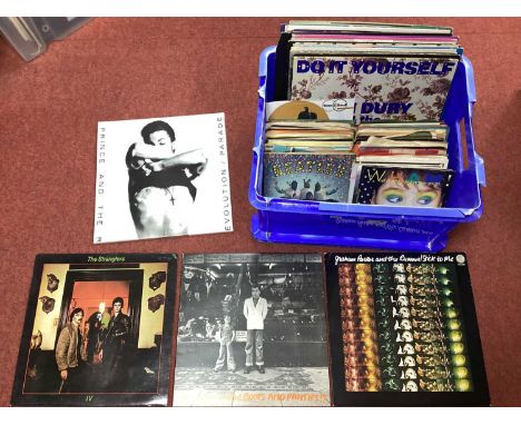 LPs,12" and 7" Singles, nineteen LPs from Prince And The Revolution, Stranglers, Ian Dury, Graham Parker, Dave Edmunds, Roxy 