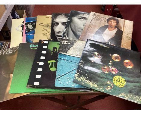Twelve L.P's, to include, Deep Purple - Who Do We Think We Are, Peter Gabriel - Peter Gabriel (CDS 4006), Yes - The Yes Album