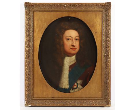 ENGLAND 18.JH., "George I. von England", Öl/Lwd., 54 x 41, R.