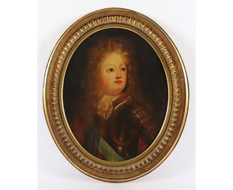 FRANKREICH 19.JH., "Louis de Bourbon", Öl/Lwd., 40 x 32, R.  