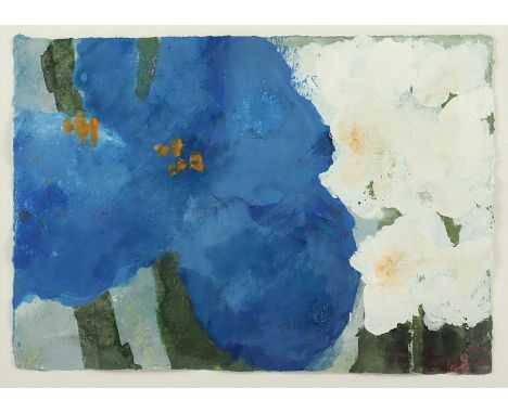 FUSSMANN, Klaus, "Blumen", Öl/Papier, 15 x 20, unten rechts signiert, R. 
