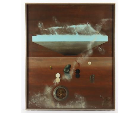 KANDL, Lukas, "Voile de Silence", Öl/Lwd., 90 x 75, unten rechts monogrammiert und datiert '69, R. 