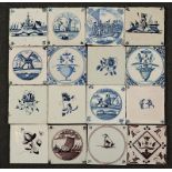 16 Fliesen, Delft