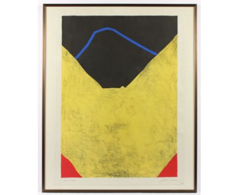 SANTOMASO, Giuseppe, "o.T.", Original-Farblithografie, 70 x 50, bez. prova d'artista, handsigniert und datiert '71, Trockenst