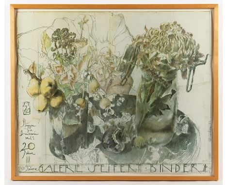 JANSSEN, Horst, Plakat, Farboffset, 58 x 72, handsigniert, 1980, R. 