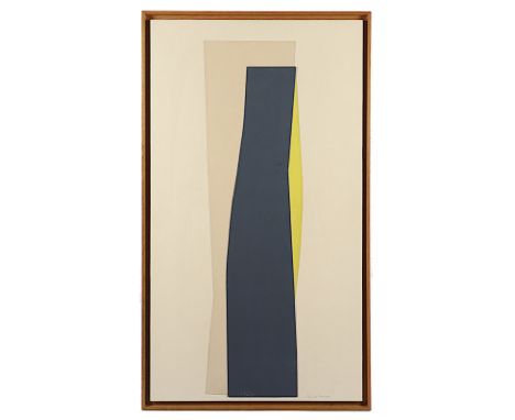 FONTAINIEU, Salomé de (*1973), "o.T.", Karton-Collage, bemalt, 117 x 67, unten rechts signiert, min.besch., R. 