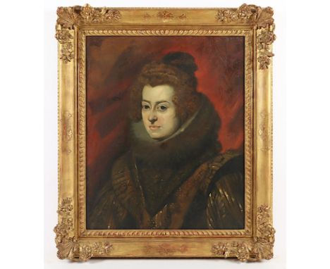 FEHLING, Julius (*1869), "Maria Anna Infantin von Spanien", Kopie nach Velasquez, Öl/Lwd., 60 x 50, oben rechts signiert, R. 