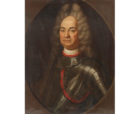 DE CLERCK, G. H. (Portraitmaler um 1700), "Balthasar Valentin von Eimbeck (1664-1725)", Öl/Lwd., 80 x 63, verso bez. und "171