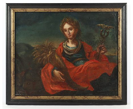 MALER DES 17.JH., "Ceres", Öl/Lwd., 47 x 56, doubliert, besch. und rest., R.  