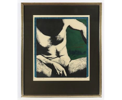 WASOWSKA, Maria (1931-1993), "Knockdown", Druckgrafik/Multiple,&nbsp;56 x 48,5 (Passepartoutausschnitt),&nbsp;1972, nummerier