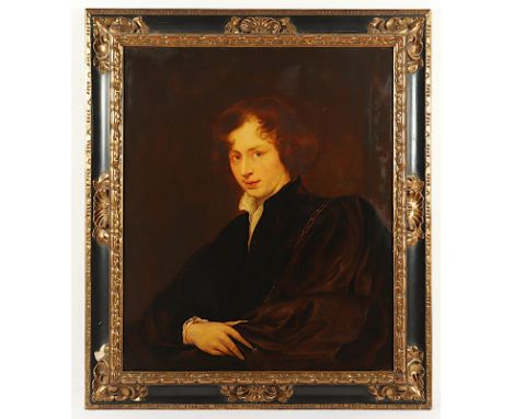 VAN DYCK, Anton (1599-1641), Kopie A.20.Jh., "Selbstbildnis", Öl/Lwd., 83 x 68, besch., R. 
