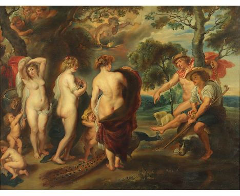 RUBENS, Peter Paul (1577-1640), Kopie A.20.Jh. nach, "Das Urteil des Paris", Öl/Lwd., 50 x 63, R. 