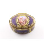 Tabatiere mit Miniatur, deutsch, 19.Jh.