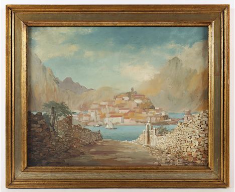 WECUS, Walter von (1893-1977), "An der dalmatinischen Küste", Gouache/Papier, unten rechts signiert und "44" datiert, R. 