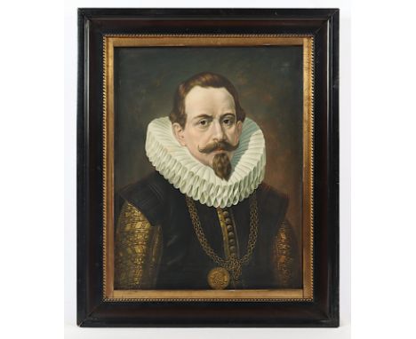 VAN DYCK, Anton (1599-1641), Kopie nach, "Jan Carel de Cordes", Gouache/Papier, 50 x 39, oben rechts signiert "Fritz Schwarz"