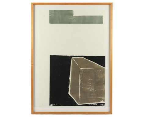 GEIST, Martina, "o.T.", Original-Farbholzschnitt, 78 x 53, nummeriert 1/1, handsigniert und datiert '98, R. 