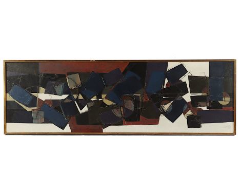 WIND, Gerhard, "Fries X", Öl/Lwd., 50 x 158, unten rechts signiert und datiert '58, verso betitelt, handsigniert, R. 