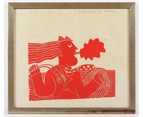 FASSIANOS, Alexandre (1935-2022), Lithografie, 24 x 31, bez. E.A., signiert und datiert '68, R. 