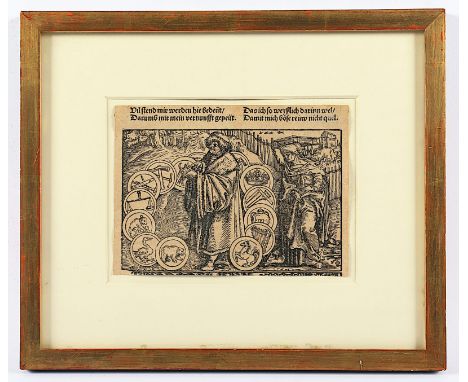 AUS POLYDORUS VERGILIUS URBINAS, von den Erfindern der Dinge, Heinrich Steiner, Holzschnitt, 10 x 15,5, um 1537, R. 
