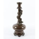 Vase im asiatischen Stil, Bronze, wohl Frankreich, um 1900