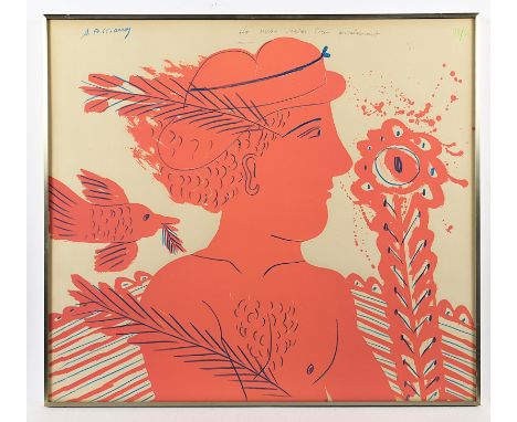 FASSIANOS, Alexandre (1935-2022), "o.T.", Original-Farblithografie, 53 x 60, nummeriert 13/25, handsigniert R. 